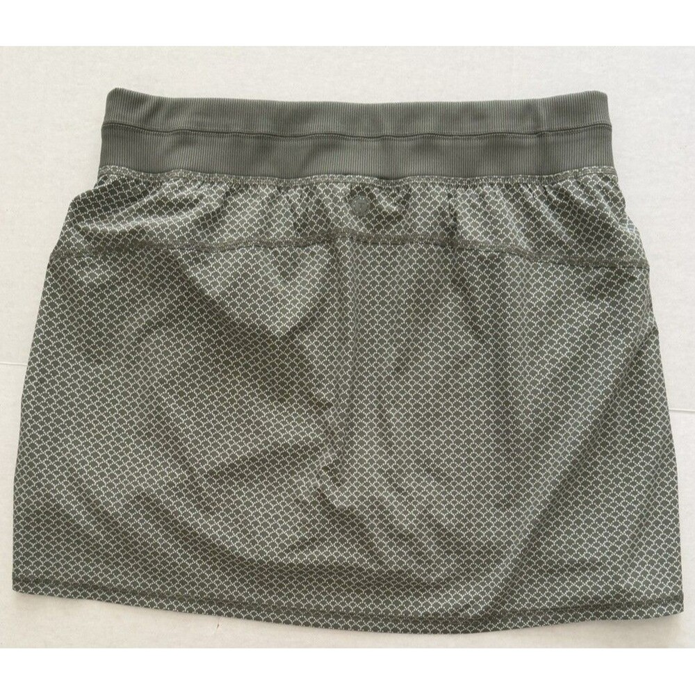 T By Talbots Golf Tennis Skirt Skirt Green Grid Print Size Large Pickleball